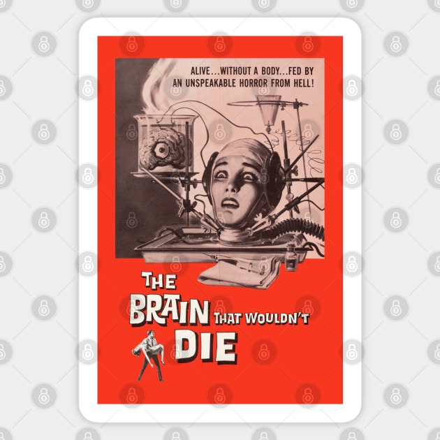 The Brain That Wouldn't Die Movie Poster Sticker by MovieFunTime